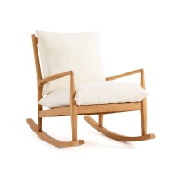 Кресло-качалка Из льняной ткани Dilma единый размер бежевый AM.PM  фото, kupilegko.ru